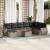 Set canapele de grădină, 9 piese, cu perne, gri, poliratan GartenMobel Dekor