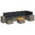 Set canapele de grădină cu perne, 8 piese, gri, poliratan GartenMobel Dekor