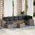 Set canapele de grădină cu perne, 8 piese, gri, poliratan GartenMobel Dekor