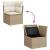 Set canapele de grădină, 9 piese, cu perne, bej, poliratan GartenMobel Dekor