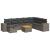 Set canapele de grădină, 9 piese, cu perne, gri, poliratan GartenMobel Dekor