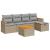 Set canapele de grădină cu perne, 6 piese, bej, poliratan GartenMobel Dekor