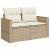 Set canapele de grădină cu perne, 6 piese, bej, poliratan GartenMobel Dekor