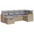 Set canapele de grădină cu perne, 6 piese, bej, poliratan GartenMobel Dekor