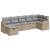 Set canapele de grădină, 7 piese, cu perne, bej, poliratan GartenMobel Dekor