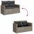 Set canapele de grădină, 7 piese, cu perne, gri, poliratan GartenMobel Dekor