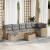 Set canapele de grădină, 8 piese, cu perne, bej, poliratan GartenMobel Dekor