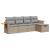 Set canapele de grădină cu perne, 5 piese, bej, poliratan GartenMobel Dekor