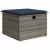 Set canapea de grădină cu perne, 5 piese, gri, poliratan GartenMobel Dekor