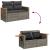 Set mobilier grădină cu perne, 6 piese, gri, poliratan GartenMobel Dekor