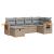 Set canapele de grădină cu perne, 6 piese, bej, poliratan GartenMobel Dekor