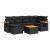 Set canapele de grădină cu perne, 7 piese, negru, poliratan GartenMobel Dekor