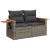 Set canapele de grădină, 7 piese, cu perne, gri, poliratan GartenMobel Dekor