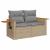 Set canapele de grădină, 7 piese, cu perne, bej, poliratan GartenMobel Dekor