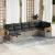 Set canapele de grădină, 7 piese, cu perne, gri, poliratan GartenMobel Dekor