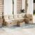 Set canapele de grădină, 8 piese, cu perne, bej, poliratan GartenMobel Dekor