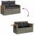 Set canapele de grădină cu perne, 8 piese, gri, poliratan GartenMobel Dekor