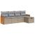 Set canapele de grădină cu perne, 5 piese, bej, poliratan GartenMobel Dekor