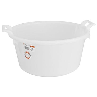 Vas rotund cu manere ICS, 30 litri, 52 cm, alb