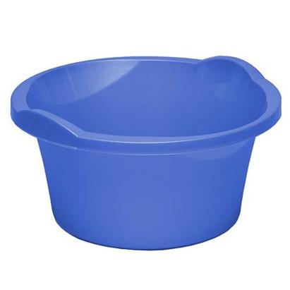 Vas rotund din plastic ICS 15 litri, albastru, 39x20 cm