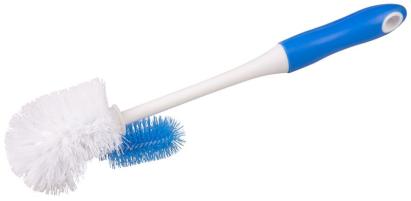 Perie WC MagicHome cu perie laterală pentru curățare eficientă, 37 cm