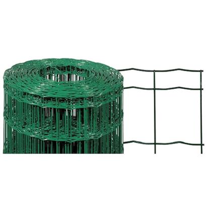 Plasă de gard EUROPLAST verde 1,25x25 m, 100x50 mm, Zn+PVC