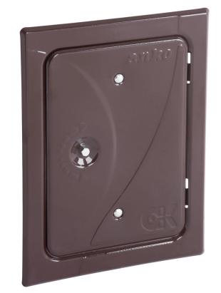 Usa de vizitare pentru cos de fum Anko 120x180 mm, maro, cu magnet