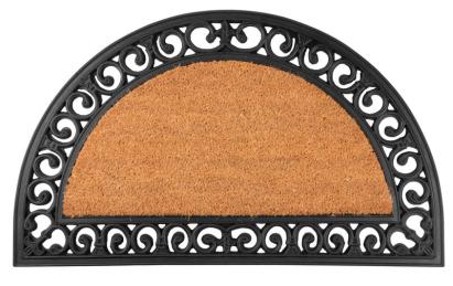 Covoraș de intrare semirotund MagicHome Ornament, 45x75 cm, antiderapant