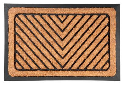 Covoraș de intrare MagicHome Arrows 40x60 cm, cocos și bază antiderapantă