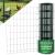 Plasă de gard sudată plastifiată verde 1,25x25 m, Zn+PVC, 100x50 mm