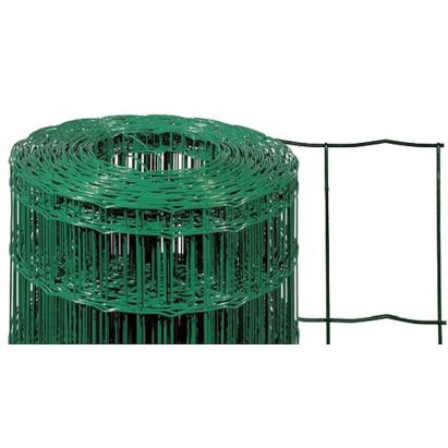 Plasă de gard plastifiată verde 1,6x25 m, 100x50 mm, fir 2,2 mm