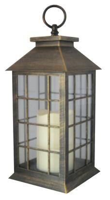 Felinar decorativ LED vintage MagicHome LP2140, 14x14x30 cm