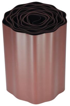 Bordură pentru gazon Strend Pro Garden, plastic maro, 200 mm x 9 m