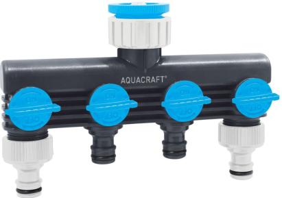 Distribuitor gradina Aquacraft Premium cu 4 cai pentru furtun