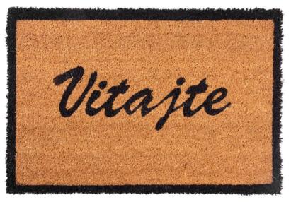 Covoraș de intrare MagicHome Welcome 40x60 cm din cocos și gumă