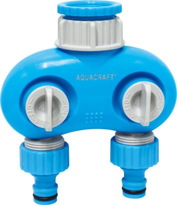 Distribuitor furtun gradina Aquacraft Premium cu 2 cai reglabile