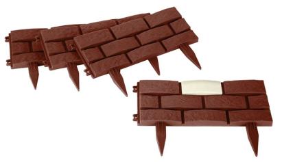 Bordură de grădină solară LED Strend Pro Garden, 4 piese, 1,8 m