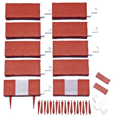 Bordură de grădină solară LED Strend Pro Garden, 2,2 m, 10 piese