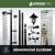 Meteostație de grădină 158 cm cu termometru, pluviometru și lampă solară
