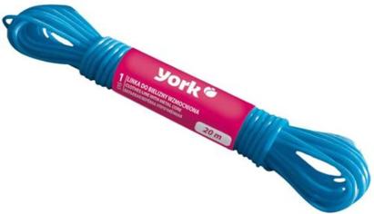 Sfoară de rufe York 20 m pentru interior și exterior, albastră