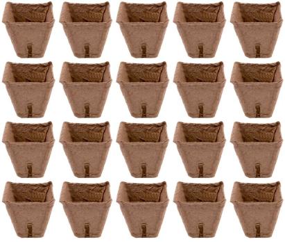 Ghivece pentru rasad din hartie Strend Pro Herrison 6x6 cm, set 20 buc