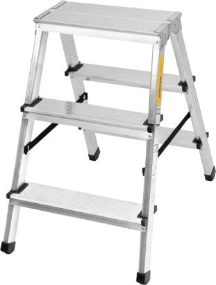 Schodíky Strend Pro DD, hliníkové, 2x3 stupienkové, max. 125 kg