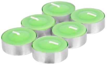 Sviečka Citronella C-151, repelentná, čajová, zelená, bal. 6 ks