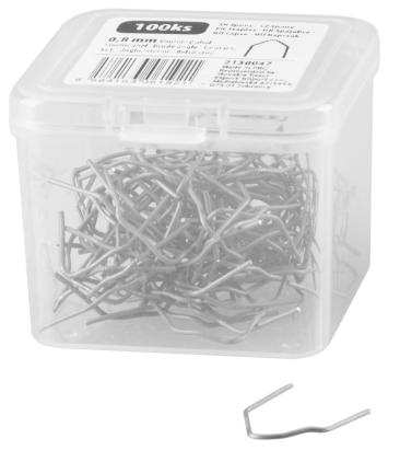 Capse Strend Pro pentru pistol de sudare plastic, unghi interior, 0,8 mm, 100 buc