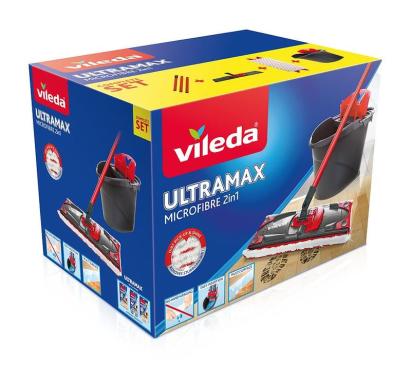 Set mop și găleată Vileda Ultramax Complete pentru curățarea podelelor