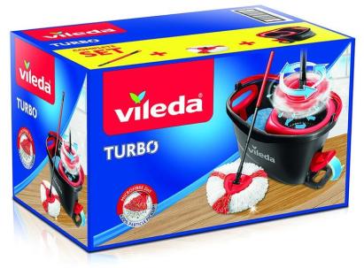 Set mop rotativ Vileda Turbo 2in1 cu găleată pentru curățarea podelelor