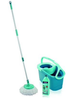 Set mop rotativ Leifheit Ergo cu găleată și detergent Power Cleaner