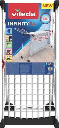 Uscător de rufe extensibil Vileda Infinity Flex, pliabil, 30 m