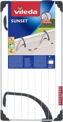 Uscător de rufe pentru balcon Vileda Sunset, pliabil, 10 m