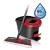 Set mop Vileda Ultramax Turbo cu galeata si laveta Actifibre Soft